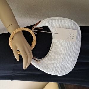 Straw Bracelet Bag White A New Day